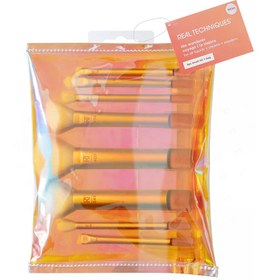 تصویر ست براش آرایشی ریل تکنیکس ۸ عددی همراه با کیف 