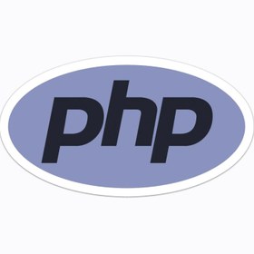 تصویر استیکر لپ تاپ لوگوی زبان برنامه نویسی php 