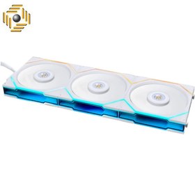 تصویر فن کیس لیان لی Fan TL120 RGB White بسته 3 عددی 