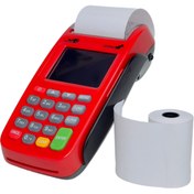 تصویر کاغذ رول دستگاه کارتخوان 12 متری سفید 