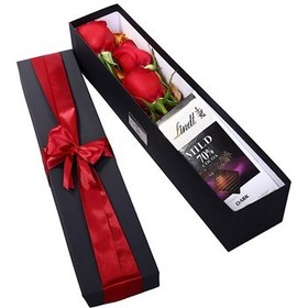 تصویر جعبه هدیه گل طبیعی میتا مدل رز قرمز و شکلات ا Mita Red Rose And Chocolate Flower Gift Box Mita Red Rose And Chocolate Flower Gift Box