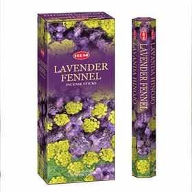 تصویر عود شاخه ای اسطوخدوس رازیانه HEM Lavender Fennel Incense Sticks LAVANDER FENNEL & LAVANDA HINOJO