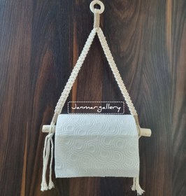 تصویر آویز حوله مکرومه سایز کوچک 