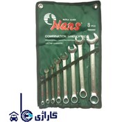 تصویر ست آچار یکسر رینگی 8 عددی هنس مدل 166308MU 