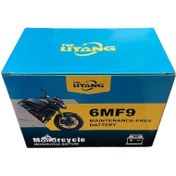 تصویر باتری 12 ولت 9 آمپر کوتاه موتورسیکلت لیون TOP LIYANG MOTORCYCLE 12 VOLT 9 AMPER BATTERY