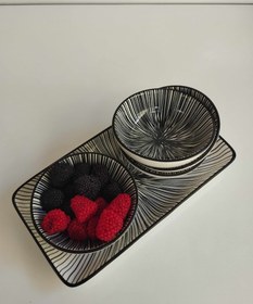 تصویر پیاله مزه خوری طرح خطی برند دنی هوم 