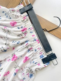 تصویر دامن سفید صورتی 