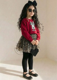 تصویر کراپ دامن میکی پلنگی 