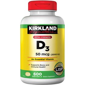 تصویر ویتامین د3 اصل کریکلند آمریکا سافت ژل Vitamin D3 KIRKLAND SOFT GEL