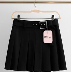 تصویر دامن کوتاه کمربندی 