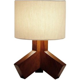 تصویر آباژور رومیزی چوبی مسینا N1.s Table lamp N1.s