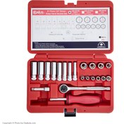 تصویر جعبه بکس جنیوس مدل GS-221M ۲۱ پارچه درایو ۱/۴ 