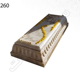 تصویر سنگ مزار مرمر کرم 260 