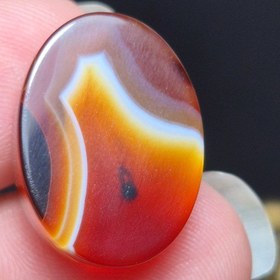 تصویر نگین سنگ عقیق معدنی کد k1181 