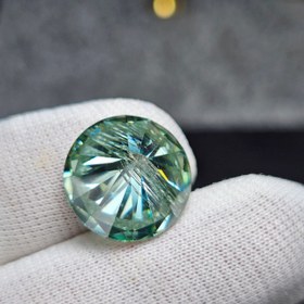 تصویر نگین درشت سنگ مویزانایت رنگ خاص کد 35357 