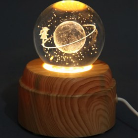 تصویر گوی کریستالی چرخان ۱۰ سانت - طرح 1 