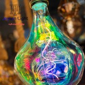 تصویر لامپ ادیسونی فیلامنتی مدل غر رنگی - 7 رنگ Ghar colored Edison filament lamp