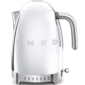 تصویر کتری برقی مدرج اسمگ رنگ سفید مدل KLF04 smeg kettle KLF04