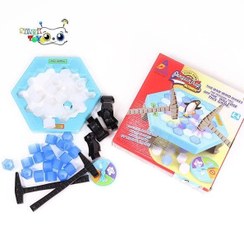 تصویر بازی فکری پنگوئن بر روی یخ 