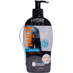 تصویر کرم موبر قوی بدن آقایان هیدرودرم با اثرگذاری سریع و طولانی‌مدت حجم ۳۳۰ میل 