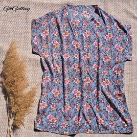 تصویر تیشرت طرح گل 