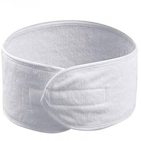 تصویر هدبند حوله ای سفید 