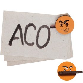 تصویر گیره چوبی ایموجی خبیث طرح CP5 