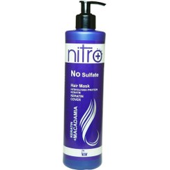 تصویر ماسک موی بدون سولفات نیترو پلاس مدل ماکادمیا حجم ۵۰۰ میلی لیتر Nitro Plus No Sulfate Macadamia & Keratin Hair Mask 500m