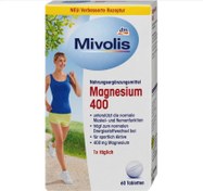 تصویر قرص منیزیم ۴۰۰، ۶۰ عددی. Mivolis Magnesium 400 Tabletten 60 St, 48 g 