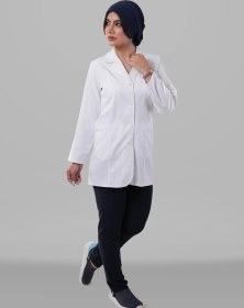 تصویر روپوش زنانه مدل کتی Womens White Lab Coat Koti