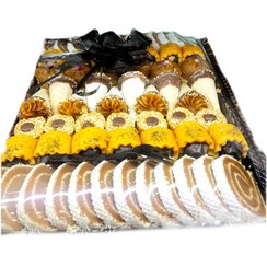 تصویر دیس شات حلوا و خرما مخلوط کد ۱۴ 