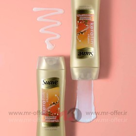 تصویر شامپو کراتین مخصوص موهای رنگ شده ساو مدل keratin infusion حجم ۳۷۳ میلی لیتر Suave Color Care Keratin Infusion Shampoo 373 ml