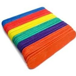 تصویر چوب بستنی رنگی پهن 