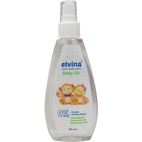تصویر روغن بدن کودک الوینا حجم 150 میل 