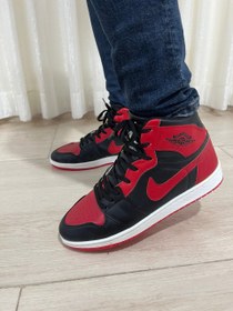 تصویر کفش مخصوص دویدن و بسکتبال مدل Air Jordan - 42 / قرمز مشکی Air Jordan