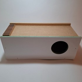 تصویر لونه چوبی مرغ عشق 