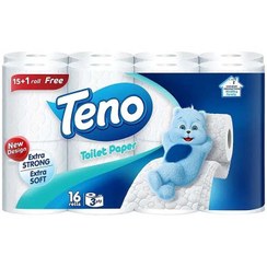 تصویر دستمال توالت تنو بسته 16 عددی 