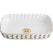 تصویر ظرف سرو گلد کیش مدل GK701134-2 طرح رویسا سایز متوسط 