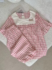 تصویر ست لباس راحتی زنانه و دخترانه دو تیکه بلوز آستین کوتاه و شلوارک کد 3610 