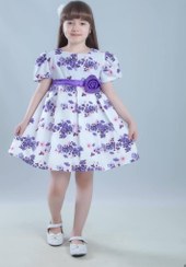 تصویر پیراهن مجلسی دخترانه سپیتا سایز ۲ تا ۹ سال 