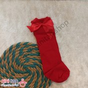 تصویر جوراب بچگانه گندمی سایز صفر تا 3 توری دخترانه 