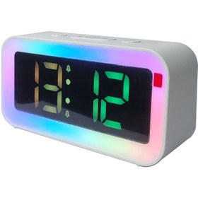 تصویر ساعت رومیزی ال ای دی مدل LED CLOCK PT-6798WB 