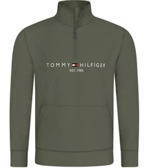 تصویر سویشرت مردانه تامی هیلفیگر اورجینال سبز Tommy Hilfiger P52263S7744 