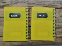 تصویر دفترچه یادداشت100برگ فنری جلدسخت ساده ابعاد 10*14برند Nilai Note book