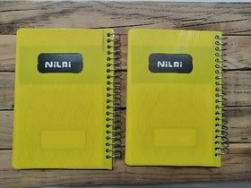 تصویر دفترچه یادداشت100برگ فنری جلدسخت ساده ابعاد 10*14برند Nilai Note book