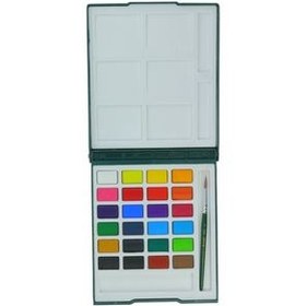 تصویر آبرنگ 24 رنگ آریا طرح گل 