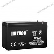 تصویر باتری 12 ولت 9 آمپر ساعت هیتاکو Hitaco محصول چین 