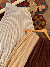 تصویر دامن بافت مدل مارپیچ 