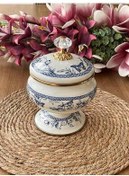 تصویر قندان پای مینای آبی اورجینال ROSSEV 