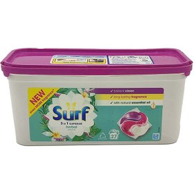 تصویر قرص ماشین لباسشویی Surf 3In1 بسته 27 عددی 